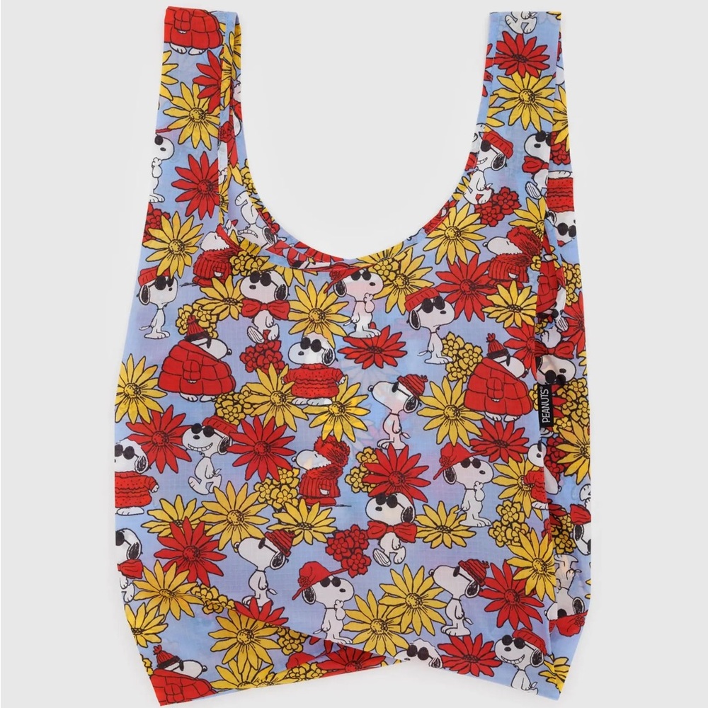 BAGGU x Peanut NWT Snoopy Sunflower Reusable Bag Limited Edition